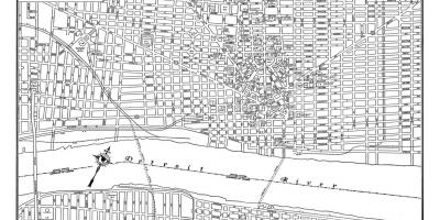 ڈیٹرائٹ شہر کی سڑک کے نقشے